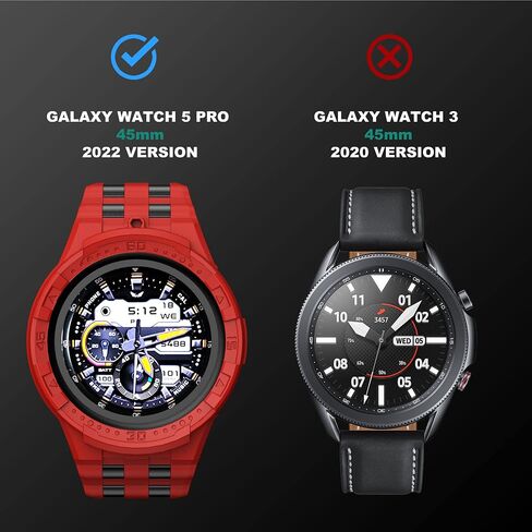 Case Compatible with Samsung Galaxy Watch 5 Pro Band with Case for Galaxy 5 Pro 45mm 2022 Men in Kuwait