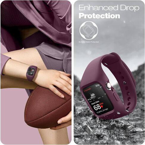 SURITCH Sport Band Compatible with Apple Watch 41mm 40mm 44mm 45mm, Soft Silicone Wristbands Replacement Strap with Case for iWatch SE/8/7/6/5/4 Women Men in Kuwait