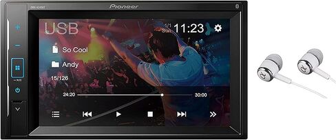 بايونير مستقبل صوت وفيديو للوسائط المتعددة مقاس 6.2 انش مزدوج DIN داخل لوحة القيادة مع بلوتوث MVH210EX in Kuwait