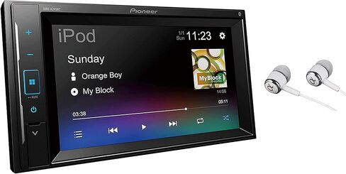 بايونير مستقبل صوت وفيديو للوسائط المتعددة مقاس 6.2 انش مزدوج DIN داخل لوحة القيادة مع بلوتوث MVH210EX in Kuwait