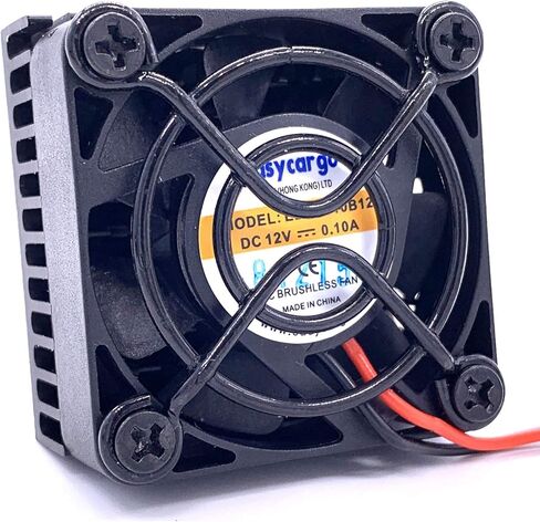 Easycargo 40mm Heatsink Fan 12V Kit, Cooler Heat Sink 40x40mm + 12V Ball Bearing Fan + Thermal Tape + Grill Screw Mounting Kit (1) in Saudi Arabia