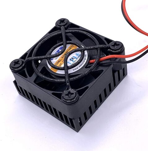 Easycargo 40mm Heatsink Fan 12V Kit, Cooler Heat Sink 40x40mm + 12V Ball Bearing Fan + Thermal Tape + Grill Screw Mounting Kit (1) in Saudi Arabia