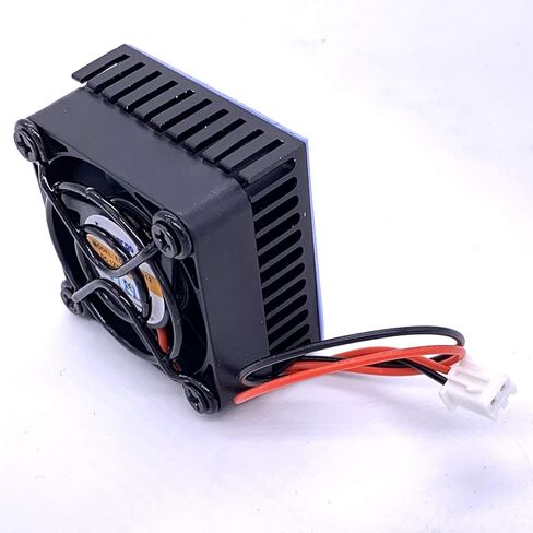 Easycargo 40mm Heatsink Fan 12V Kit, Cooler Heat Sink 40x40mm + 12V Ball Bearing Fan + Thermal Tape + Grill Screw Mounting Kit (1) in Saudi Arabia