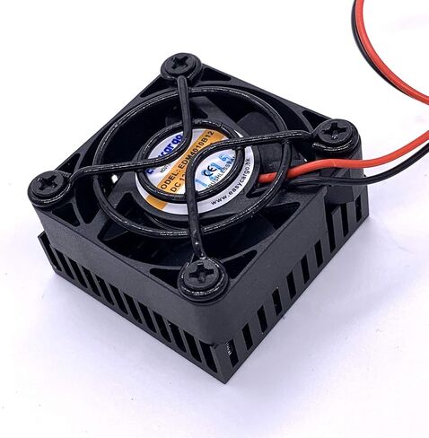 Easycargo 40mm Heatsink Fan 12V Kit, Cooler Heat Sink 40x40mm + 12V Ball Bearing Fan + Thermal Tape + Grill Screw Mounting Kit (1) in Saudi Arabia