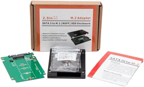 U.2 (SFF-8639) إلى حاوية M.2 M Key NVMe PCIe SSD، M.2 M Key to U.2 Converter 2.5" SY-ADA40112 in Kuwait