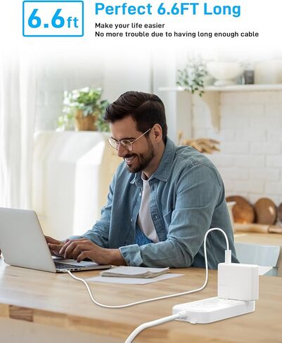 كيبل شحن USB C الى مغناطيسي 3 بقدرة 140 واط من جورد، سلك شاحن ماج 3 متوافق مع ماك بوك برو 2021 M1 برو، ماكس تشيب 14 انش 16 انش، ماك بوك اير 2022 M2، ماك بوك برو 2023 M2 برو، ماكس تشيب 14 انش 16 - 6.6 in Kuwait