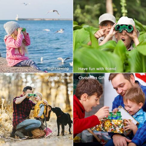 مناظير SkyGenius للأطفال، مناظير صغيرة للأطفال، بصريات حقيقية عالية الدقة مناظير للأطفال الأولاد، منظار صغير مدمج لمشاهدة الطيور والحدث الرياضي في الهواء الطلق - أزرق in Kuwait