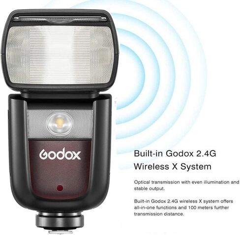 Godox V860III-S & Xpro-S Trigger Set Compatible for Sony Camera 2.4G HSS 1/8000 GN60 1.5s Recycle 480 Full Power Flashes (Godox V860III-S + Xpro-S) in Saudi Arabia