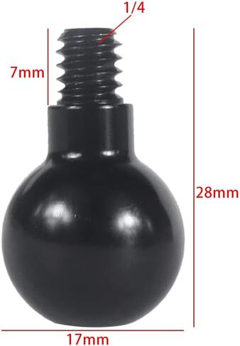 FEICHAO 17mm Ball Head to 1/4 Screw/Thread Adapter Mount Holder for Camera Photography Connecting Accessory (1/4 Screw) in Saudi Arabia