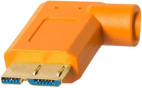 Tether Tools TetherPro USB 3.0 to Micro-B Right Angle Cable | for Fast Transfer and Connection Between Camera and Computer | Non-Reflective Black | 15 Feet (4.6 m) in Saudi Arabia