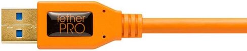 Tether Tools TetherPro USB 3.0 to Micro-B Right Angle Cable | for Fast Transfer and Connection Between Camera and Computer | Non-Reflective Black | 15 Feet (4.6 m) in Saudi Arabia