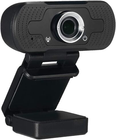 TELLUR Webcam Full HD, 1080p / 30fps, Automatic Correction in Low Light Conditions, Built-in Microphone, 85° Angle, Manual Focus, Cable 1.5 m, USB, Black in Kuwait