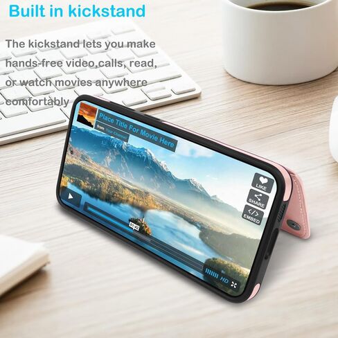 حافظة محفظة Tekcoo لهاتف Samsung Galaxy S23 FE / S23 Fan Edition 5G / SM-S711، فتحات حامل بطاقة الائتمان النقدية من جلد البولي يوريثان البسيط وقفل مغناطيسي وغطاء واقٍ نحيف قابل للطي باللون البني in Kuwait