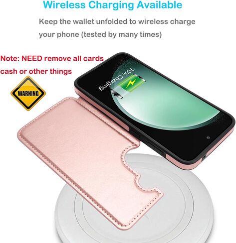 حافظة محفظة Tekcoo لهاتف Samsung Galaxy S23 FE / S23 Fan Edition 5G / SM-S711، فتحات حامل بطاقة الائتمان النقدية من جلد البولي يوريثان البسيط وقفل مغناطيسي وغطاء واقٍ نحيف قابل للطي باللون البني in Kuwait