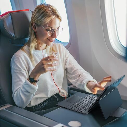 I والك حافظة كيبورد متوافقة مع ايباد برو 11 انش (الجيل الخامس، الجيل الرابع/الثالث) مع حامل قلم وحافظة قابلة للفصل ولوحة مفاتيح لاسلكية in Kuwait