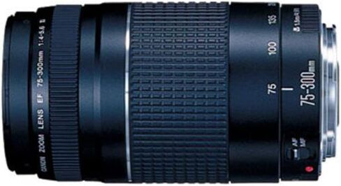 مجموعة عدسات تكبير تليفوتوغرافي Canon 6473A003 EF 75-300mm F4-5.6 III مع حزمة حماية محسنة CPS لمدة 7 سنوات in Kuwait