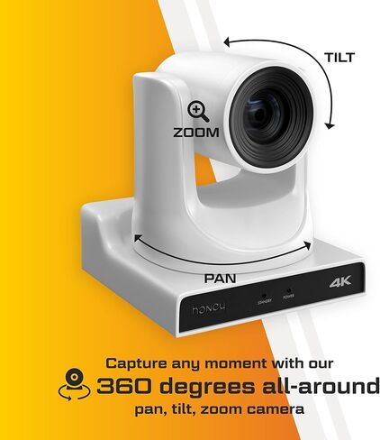 كاميرا Honey Optics 4K - بث مباشر لشبكة فيديو SDI وNDI PTZ IP للبث والمؤتمرات والكنائس والأحداث (تكبير بصري 12x) in Saudi Arabia