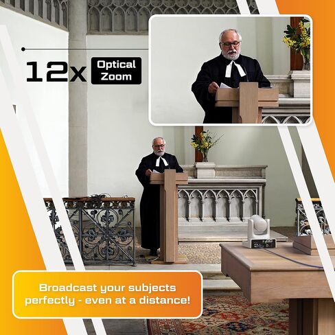 كاميرا Honey Optics 4K - بث مباشر لشبكة فيديو SDI وNDI PTZ IP للبث والمؤتمرات والكنائس والأحداث (تكبير بصري 12x) in Saudi Arabia