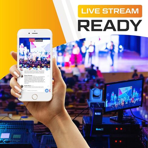 كاميرا Honey Optics 4K - بث مباشر لشبكة فيديو SDI وNDI PTZ IP للبث والمؤتمرات والكنائس والأحداث (تكبير بصري 12x) in Saudi Arabia