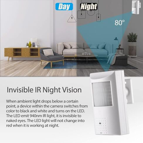 5MP POE PIR IP Camera,940nm 48 LEDs IR Night Vision,3.7mm Lens Indoor Security P2P PIR CCTV Video poe pir Camera,H.265 Motion Detection (IPIR-P-HS White) in Saudi Arabia