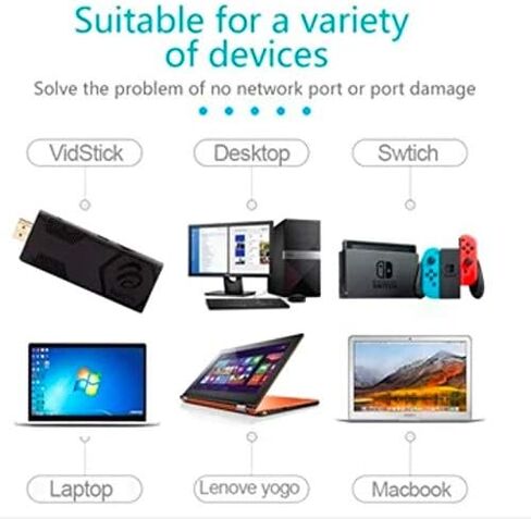 بطاقة شبكة محول ETHERNET USB 3.0 من BUZZTV إلى RJ45 LAN لـ VIDStick + in Kuwait