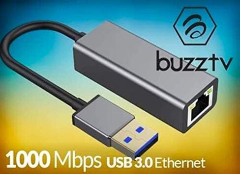 بطاقة شبكة محول ETHERNET USB 3.0 من BUZZTV إلى RJ45 LAN لـ VIDStick + in Kuwait