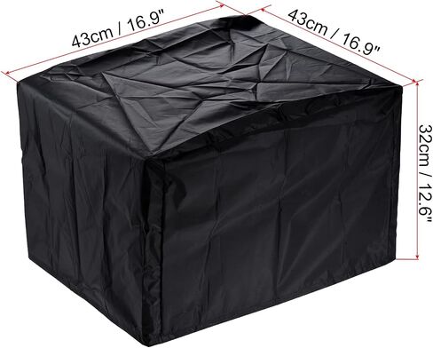 غطاء ميكانيكسيتي الشاشات الشاشات الشاملة غطاء الغبار 16.9 × 16.9 × 12.6 بوصة من قماش أكسفورد مقاوم للماء ومتعدد الوظائف للحماية، أسود in Saudi Arabia