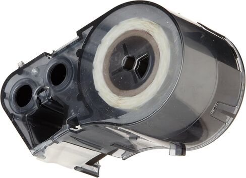 خرطوشة صانع الملصقات Brady M-112-490 بوليستر B-490 باللون الأسود على الأبيض، عرض 3/8 بوصة × ارتفاع 1-1/4 بوصة، لطابعات BMP51/BMP53 in Saudi Arabia