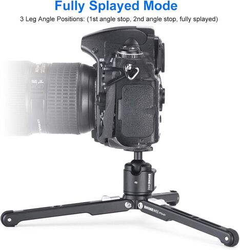 Mini Tripod for Camera,Cell Phone,Webcam Gopro DJI Mount on Table Stand,Ball Head with Cold Shoe Interface for MIC or Light Source Mount Black in Kuwait