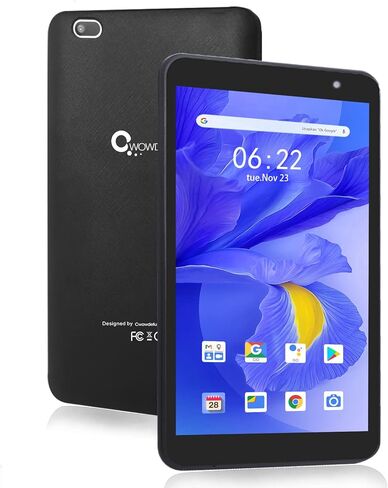 CWOWDEFU Tablet 8 Inch Android 11,WiFi 5G + AX WiFi 6,Dual Camera 5MP+8MP,800x1280 IPS HD,2GB RAM 32GB ROM TF Expansion 256GB,Quad-Core A133, Bluetooth 5.0 (Black) in Kuwait