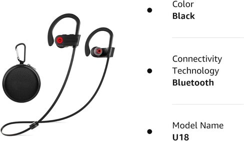 Otium سماعات رأس بلوتوث سماعات أذن لاسلكية سماعات أذن لاسلكية سماعات بلوتوث IPX7 مقاومة للماء 15 ساعة وقت تشغيل الجري والتمارين الرياضية in Kuwait