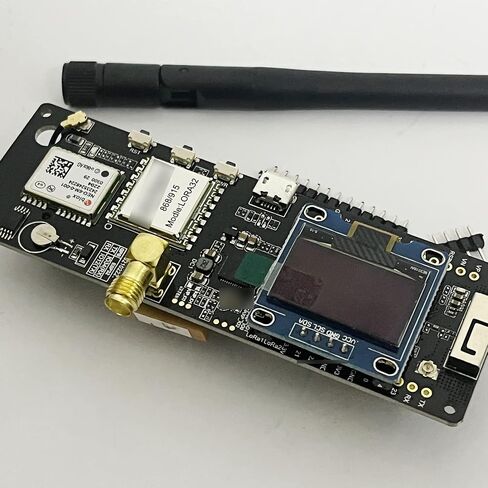 XFCZMG T-Beam V1.1 CH9102F CHIP SX1262 LORA 868/915MHZ ESP32 وحدة لاسلكية بلوتوث GPS NEO-M8N IPEX 18650 حامل بطارية (915MHZ) in Kuwait