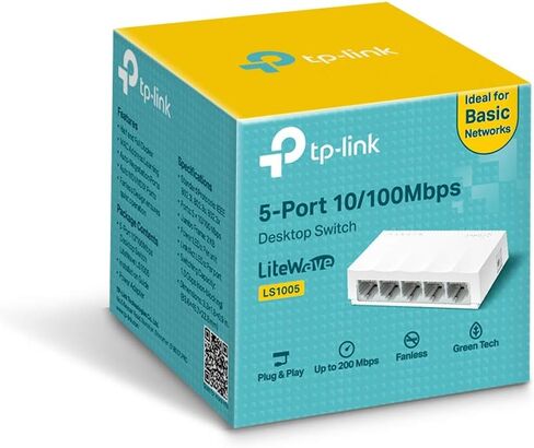مفتاح سطح المكتب Tplink LiteWave 5 منافذ 10/100 ميجابايت/ثانية LS1005 in Saudi Arabia