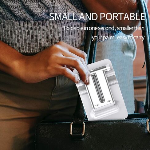 حامل تابلت PRITOM، حامل هاتف قابل للتعديل بزاوية ارتفاع للمكتب والمكتب، متوافق مع iPad والأجهزة اللوحية والهواتف الذكية (4-12 بوصة) - أبيض in Kuwait