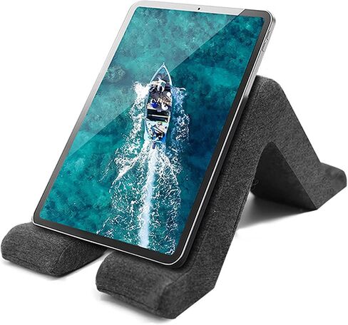payanwin Tablet Pillow Stand, Multi-Angle Phone Pillow Knee Stand, Universal Phone Computer Reading Stand Pillowcase for ipad, Tablet, e-Reader, Smartphone, Books, Magazines, etc. (Dark Grey) in Kuwait