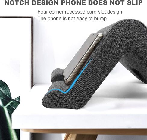 payanwin Tablet Pillow Stand, Multi-Angle Phone Pillow Knee Stand, Universal Phone Computer Reading Stand Pillowcase for ipad, Tablet, e-Reader, Smartphone, Books, Magazines, etc. (Dark Grey) in Kuwait