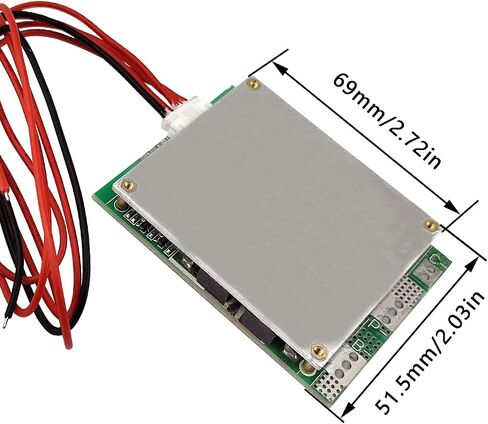 لوح حماية البطارية قطعة واحدة من Flylin، لوح حماية البطارية 4S 100A 12V BMS مع توازن LiFePO4 وحدة تحكم شحن فوسفات الحديد الليثيوم LFP (4S 100A 12V) in Saudi Arabia