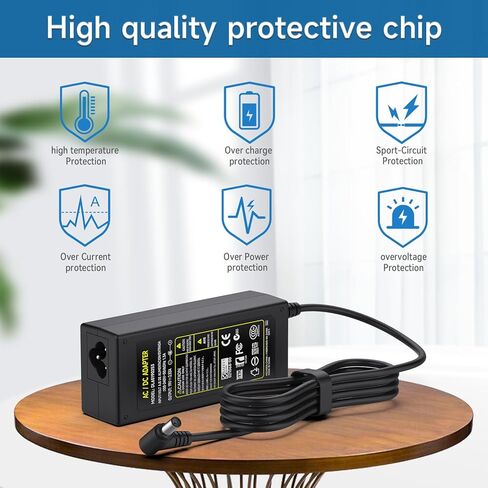 شاحن سلك محول تيار متردد 19 فولت لـ LG 19 بوصة 20 بوصة 22 بوصة 23 بوصة 24 بوصة 27 بوصة 29 بوصة 32 بوصة 34 بوصة شاشة LCD LED عريضة HDTV Flatron IPS236V IPS236-PN E2750VR-SN 27MP38VQ قابس سلك إمداد الطاقة in Kuwait