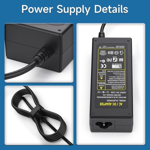 شاحن سلك محول تيار متردد 19 فولت لـ LG 19 بوصة 20 بوصة 22 بوصة 23 بوصة 24 بوصة 27 بوصة 29 بوصة 32 بوصة 34 بوصة شاشة LCD LED عريضة HDTV Flatron IPS236V IPS236-PN E2750VR-SN 27MP38VQ قابس سلك إمداد الطاقة in Kuwait