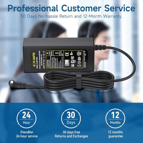 شاحن سلك محول تيار متردد 19 فولت لـ LG 19 بوصة 20 بوصة 22 بوصة 23 بوصة 24 بوصة 27 بوصة 29 بوصة 32 بوصة 34 بوصة شاشة LCD LED عريضة HDTV Flatron IPS236V IPS236-PN E2750VR-SN 27MP38VQ قابس سلك إمداد الطاقة in Kuwait