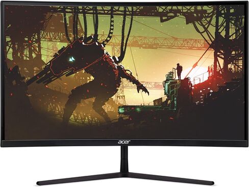 شاشة ألعاب Acer EI322QUR Pbmiippx 31.5 بوصة 1500R منحنية WQHD 2560 x 1440 | AMD FreeSync Premium Pro معدل تحديث يصل إلى 165 هرتز 1 مللي ثانية VRB VESA DisplayHDR 400 2 منافذ عرض وHDMI 2.0 in Kuwait
