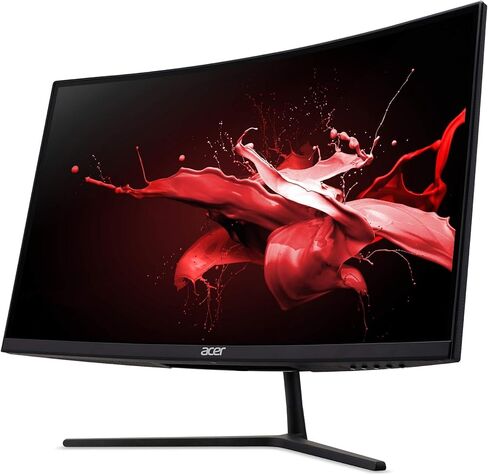 شاشة ألعاب Acer EI322QUR Pbmiippx 31.5 بوصة 1500R منحنية WQHD 2560 x 1440 | AMD FreeSync Premium Pro معدل تحديث يصل إلى 165 هرتز 1 مللي ثانية VRB VESA DisplayHDR 400 2 منافذ عرض وHDMI 2.0 in Kuwait