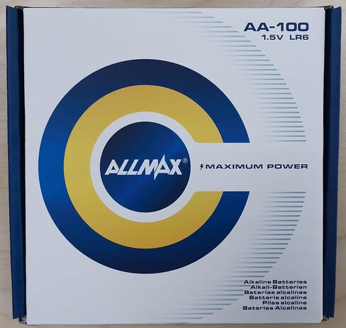 البطاريات القلوية ذات الطاقة القصوى من Allmax AA (عدد 100) - 1.5 فولت in Kuwait