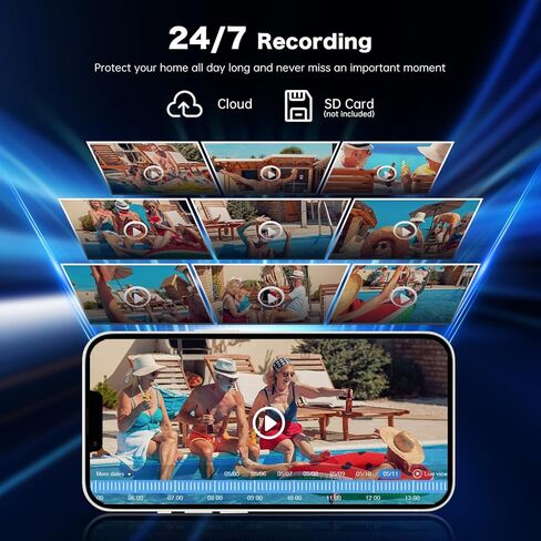 2PCS Light Bulb Security Cameras Wireless Outdoor - 2.4G&5GHz WiFi 2K Security Camera 360° Motion Detection Cameras for Home Security Indoor Outside,Color Night Vision,Human Detection,Two-Way Talk in Kuwait