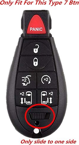 KAWIHEN مفتاح فوب استبدال الجلد لـ 2008-2015 Town and Country 2008-2019 دودج جراند كارافان IYZ-C01C M3N5WY783X 56046708AB in Kuwait