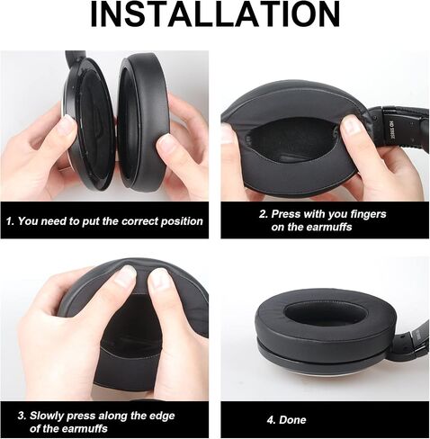 Gvoears Replacement Earpads Cushions for Sennheiser HD598/HD598 Cs/HD598 SE/HD598 SR/HD558/HD599/HD569/HD579/HD515/HD555/HD560s/HD518 Headphones Ear EADS, Soft Memory Foam, Upgraded Velour Fabric in Kuwait