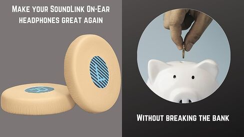 وسائد أذن بديلة ممتازة من SoundLink باللون البيج متوافقة مع سماعات Bose SoundLink On-Ear اللاسلكية BH1 Bose On-Ear 2 (OE2) وسماعات Bose SoundTrue On-Ear. راحة كبيرة in Kuwait