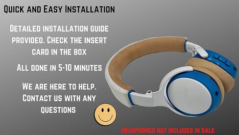 وسائد أذن بديلة ممتازة من SoundLink باللون البيج متوافقة مع سماعات Bose SoundLink On-Ear اللاسلكية BH1 Bose On-Ear 2 (OE2) وسماعات Bose SoundTrue On-Ear. راحة كبيرة in Kuwait