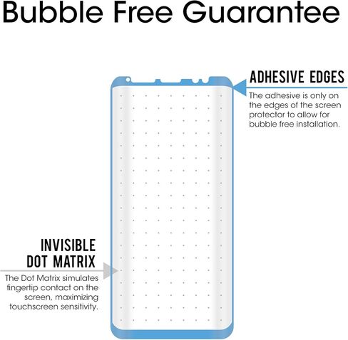amFilm Glass Screen Protector for Samsung Galaxy S8 Plus, 3D Curved Tempered Glass, Dot Matrix with Easy Installation Tray, Case Friendly (Black), 1 Pack in Saudi Arabia