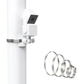دعامة تثبيت على عمود Koroao متوافقة مع كاميرا Wyze Cam Pan V3 - تركيب ملفوف ثابت متعدد الوظائف (عبوة واحدة، أبيض) in Kuwait